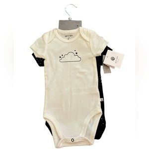 Set of 2 Stars Galaxy Cloud Bodysuits 6m Petit Lem
